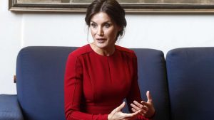 Letizia di Spagna abito rosso