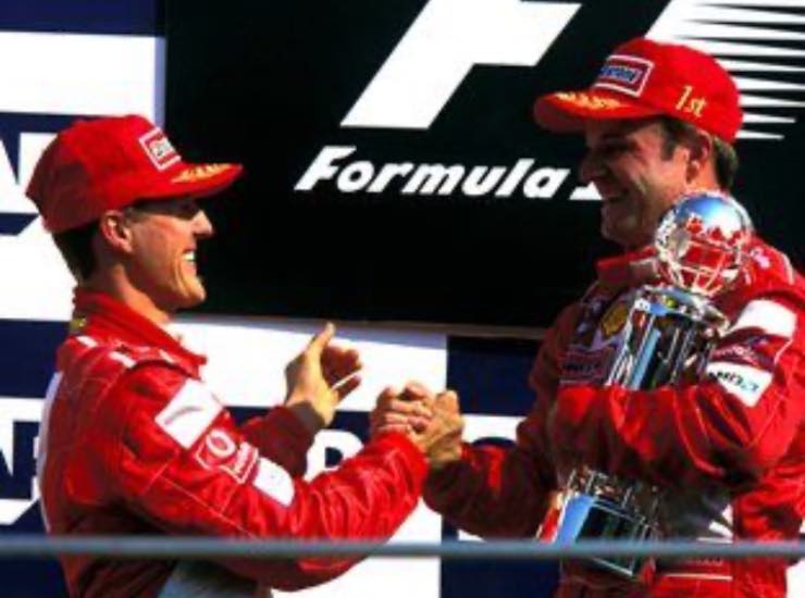 Ruben Barrichello e Michael Schumacher