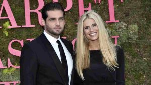 Michelle Hunziker Tomaso Trussardi abiti neri