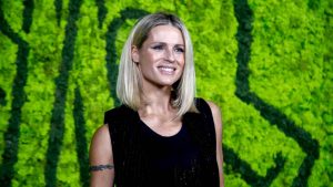 Michelle Hunziker abito nero