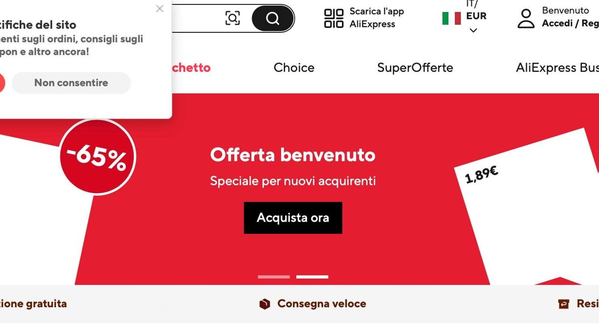 Commissione Ue multa AliExpress per 550 milioni, non contrasta i prodotti illegali