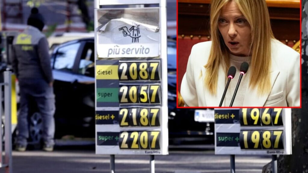 Benzina e diesel alle stelle, Meloni riunisce i ministri oggi per il piano in due tempi