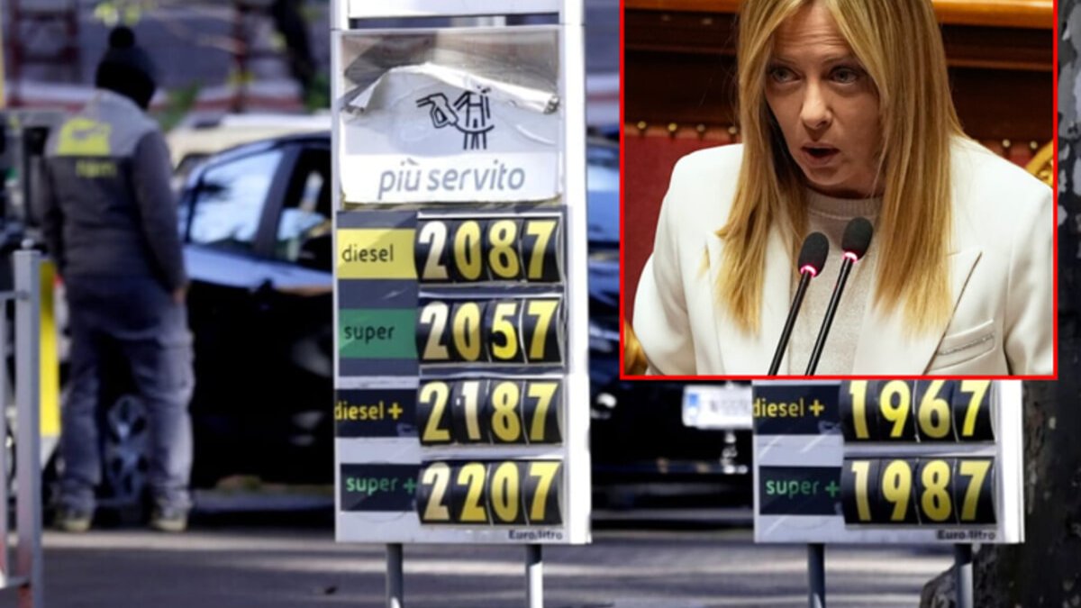 Benzina e diesel alle stelle, Meloni riunisce i ministri oggi per il piano in due tempi