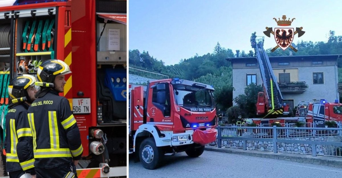 Fiamme in casa a Sanzeno, vigili del fuoco contengono l’incendio in tempo utile