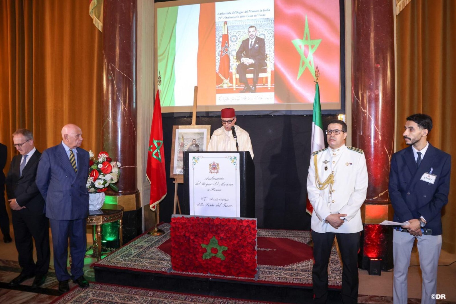 Celebrazioni a Roma per il 27° anniversario della Festa del Trono del Marocco