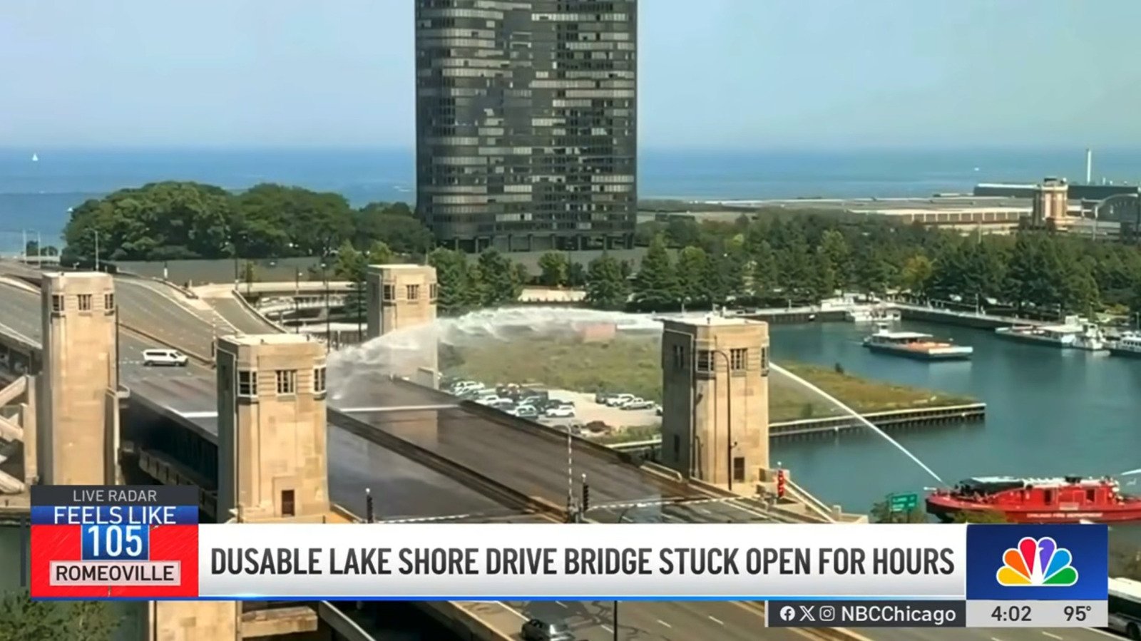 Due ponti di Chicago non si chiudono in ondata di calore per infrastruttura obsoleta