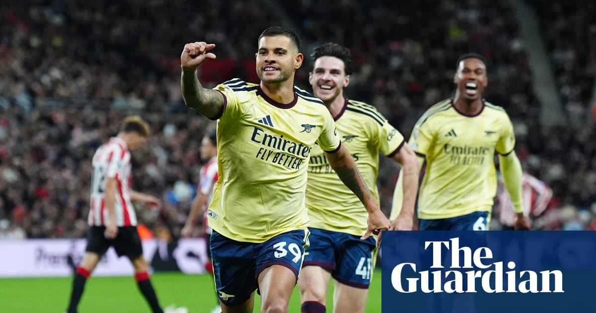 Arsenal battono Sunderland 2-0: Guimarães e Saka chiudono la partita dopo il salvataggio di Raya