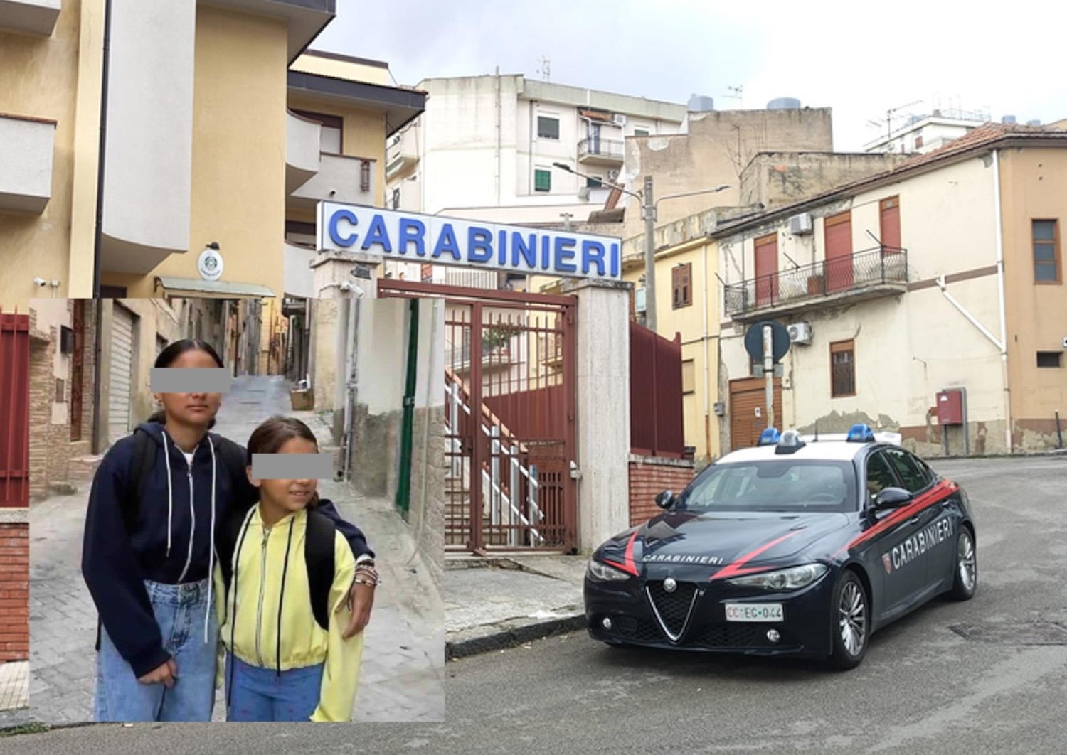 Sorelline scomparse e ritrovate a San Cataldo, padre chiede il ritorno dei figli