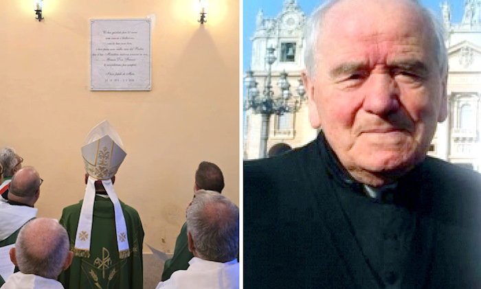 Inaugurata una targa in ricordo di don Franco Geremia a Meta di Civitella Roveto